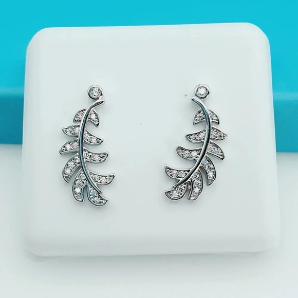 "925 Sterling Silver CZ Beautiful Earrings for Women, 1USPAR4183 - Picture 1 of 11